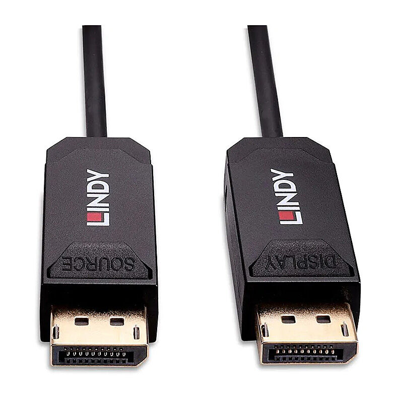 Lindy 10m Fibre Optic DP Cable Lindy 10m Fibre Optic DP Cable