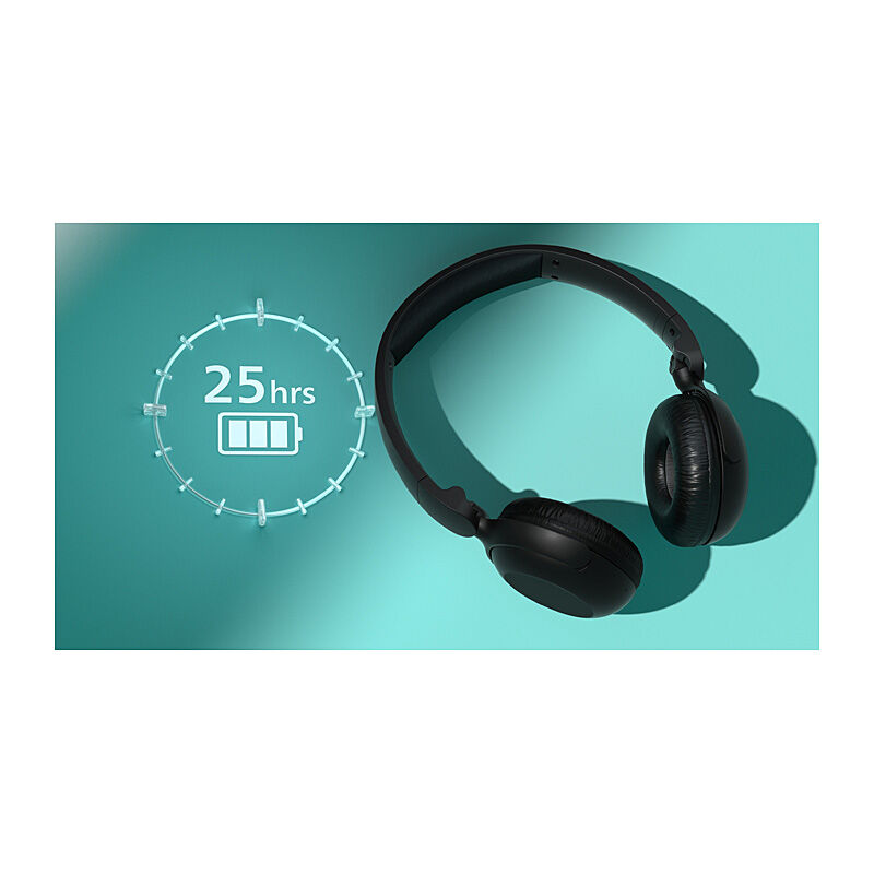 Philips On-ear Wireless Headphones - Black