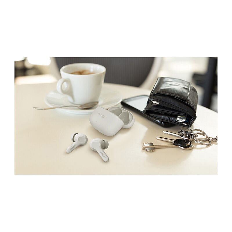 Philips TWS True Wireless Earbuds - White
