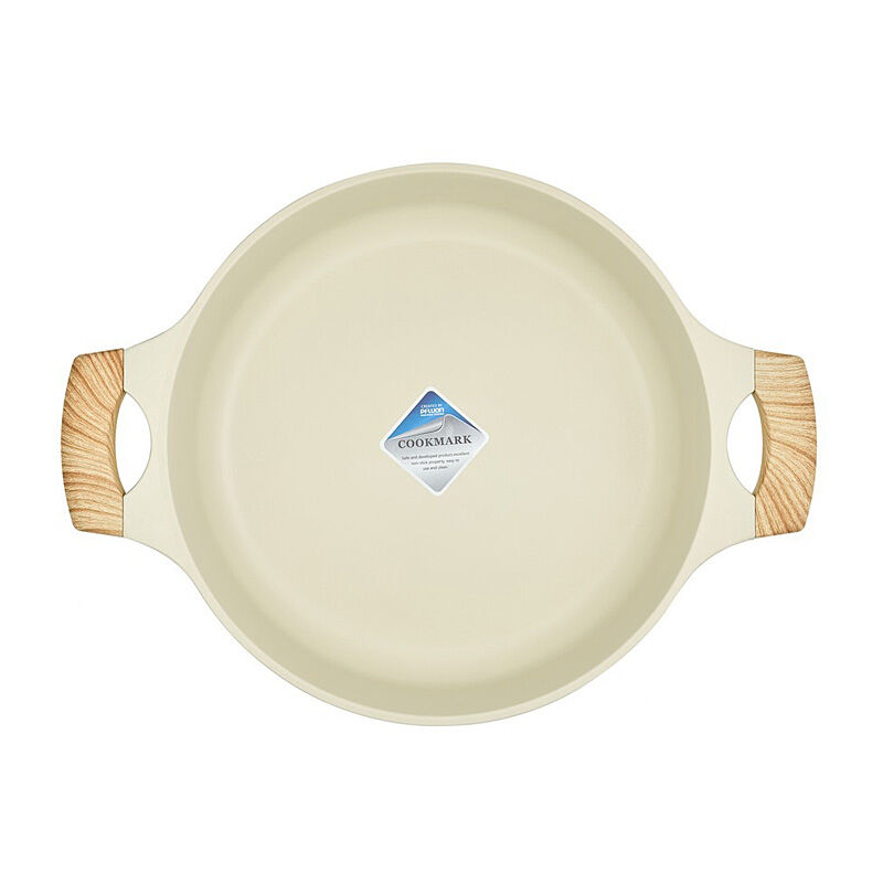 Resto Ran Beige Shallowpot with Lid - Diameter 28cm Resto Ran Beige Shallowpot with Lid - Diameter 28cm