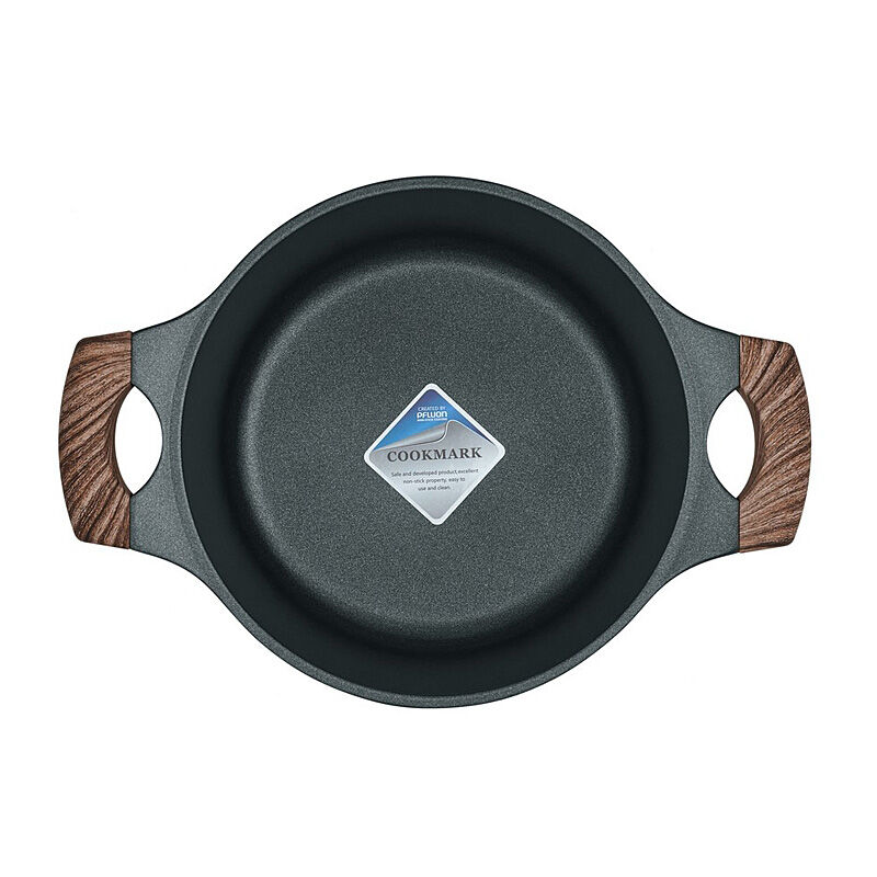 Resto Ran Black Casserole with Lid - Diameter 20cm Resto Ran Black Casserole with Lid - Diameter 20cm