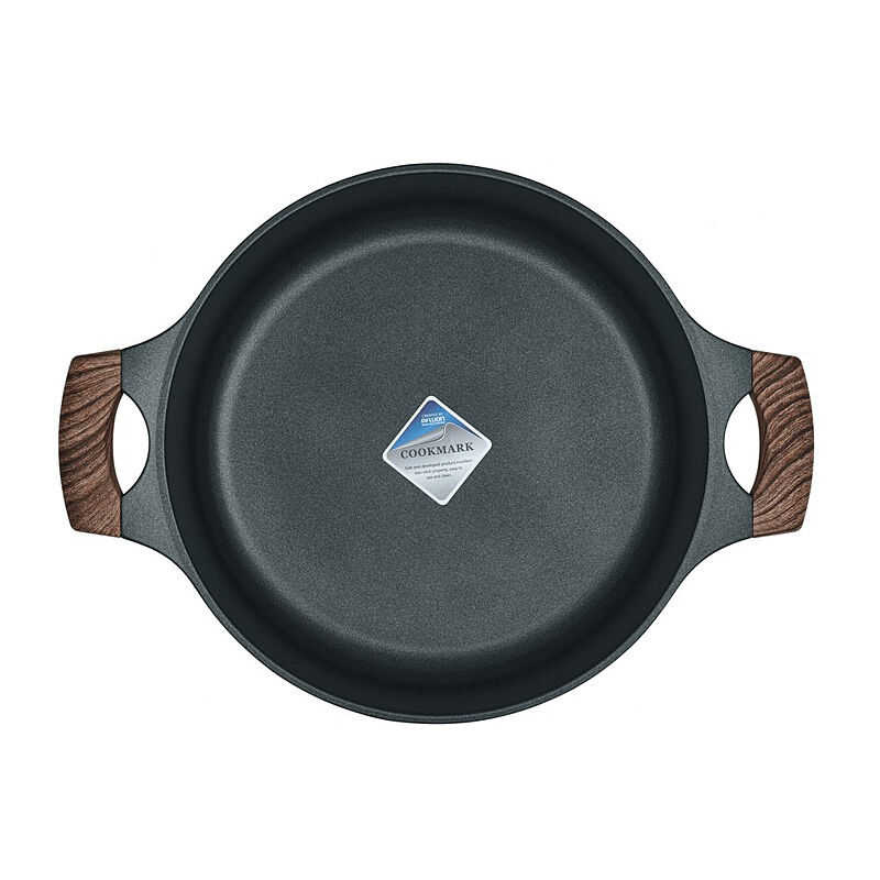 Resto Ran Black Shallowpot with Lid - Diameter 28cm