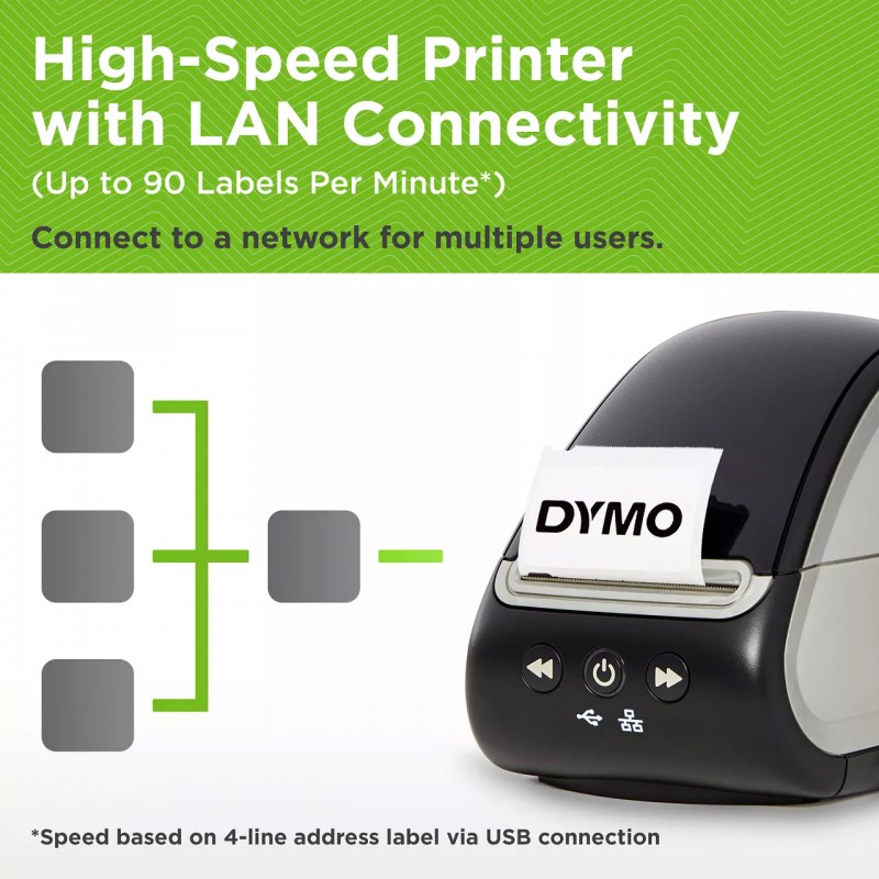 DYMO LabelWriter 550 Turbo Direct Thermal Label Printer