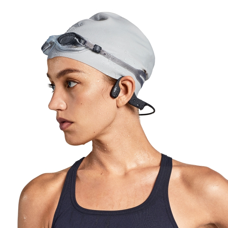 Shokz OpenSwim Bone Conduction Sports Headphones - Black