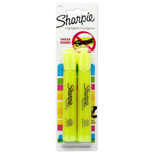 Sharpie Highlighter Tank Yellow - Pack of 2 - Box of 6