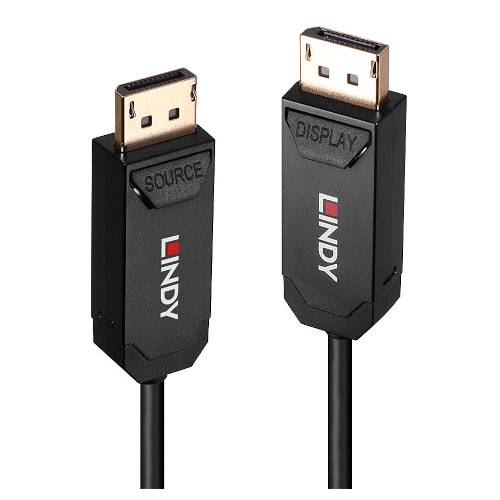 Lindy 10m Fibre Optic DP Cable Lindy 10m Fibre Optic DP Cable