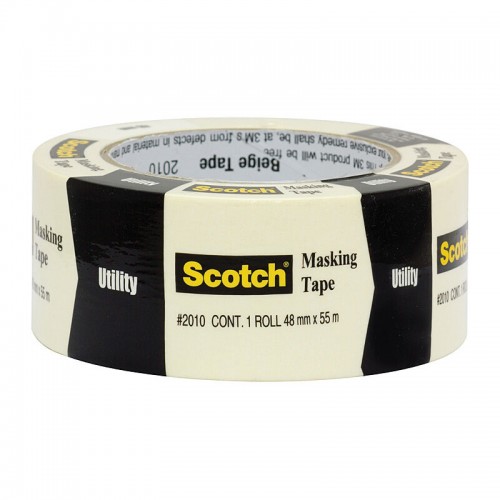 Scotch 2010 Masking Tape - Beige - 48mm x 55m - Box of 12 Scotch 2010 Masking Tape - Beige - 48mm x 55m - Box of 12