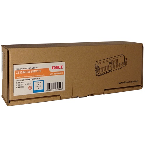 Oki 46490611 Cyan Genuine Toner Cartridge