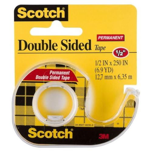 Scotch Double Sided Tape Dispenser 136 12.7mm - Box of 8