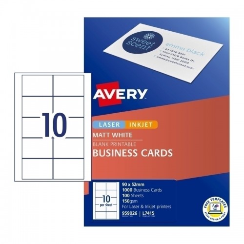 Avery Business Card L7415 10UP - Pack of 10