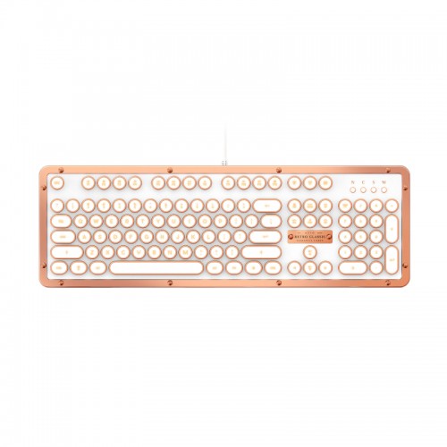 Azio Wireless Retro Classic Keyboard - Posh