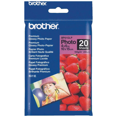 Brother BP61GLP White 4 x 6 inch Specialty Paper Brother BP61GLP White 4 x 6 inch Specialty Paper