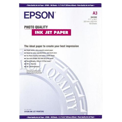 Epson S041068 A3 Photo Quality Photo Paper