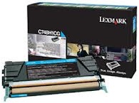 Lexmark C748H1CG Cyan High Yield Genuine Toner Cartridge