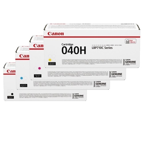 4 Pack Canon CART040H Genuine Toner Cartridges