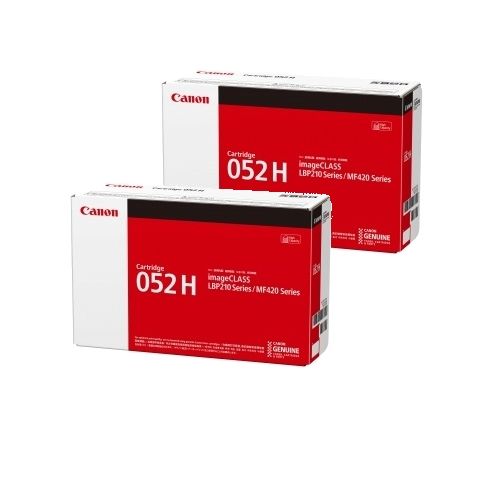 2 Pack Canon CART052H Genuine Toner Cartridges