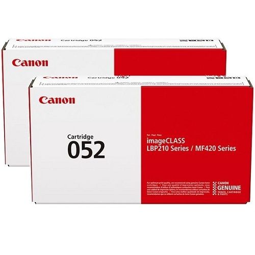 2 Pack Canon CART052 Genuine Toner Cartridges