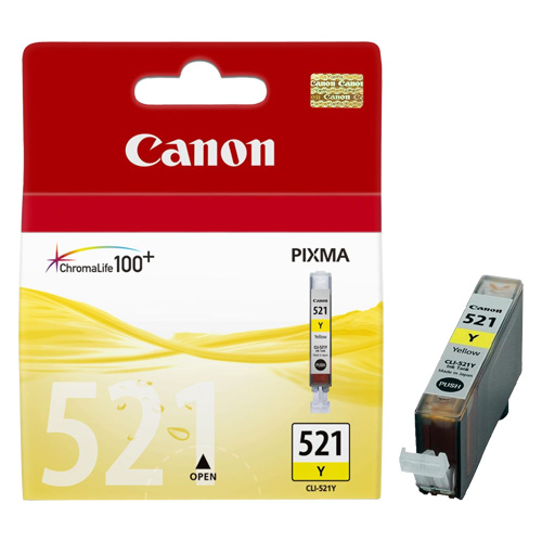 Canon CLI-521Y Yellow Genuine Ink Cartridge