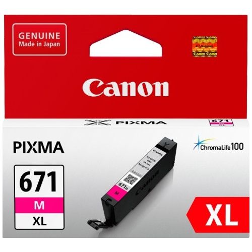 Canon CLI-671XLM Magenta High Yield Genuine Ink Cartridge