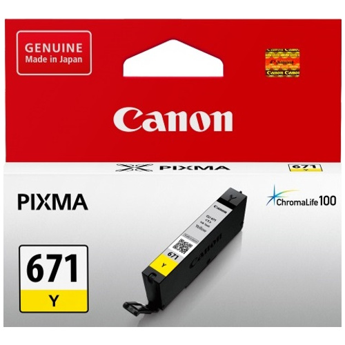 Canon CLI-671Y Yellow Genuine Ink Cartridge