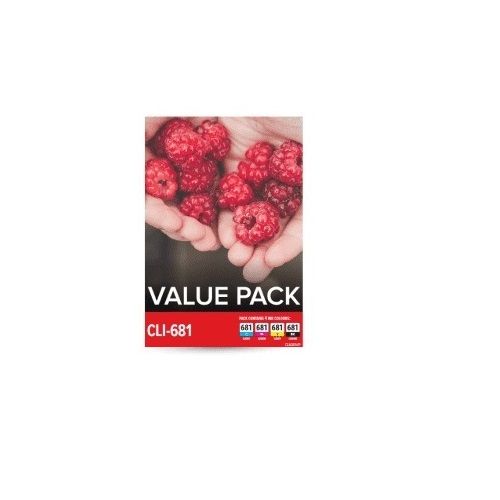 Canon CLI-681 4 Pack Value Pack (Genuine)