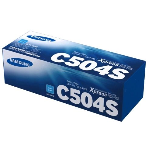 Samsung CLT-C504S Cyan Genuine Toner Cartridge