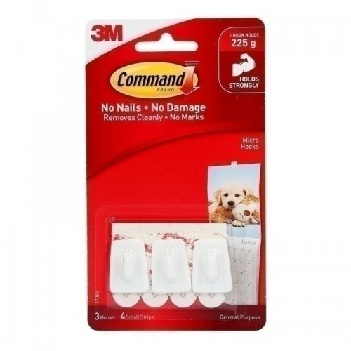 Command 17066 Micro Hooks - Pack of 30