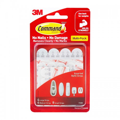 Command 17200 Refill Strips - Pack of 16 - Box of 6 Command 17200 Refill Strips - Pack of 16 - Box of 6