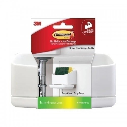 Command 17609-HWNS Undersink Sponge Caddy - Box of 2