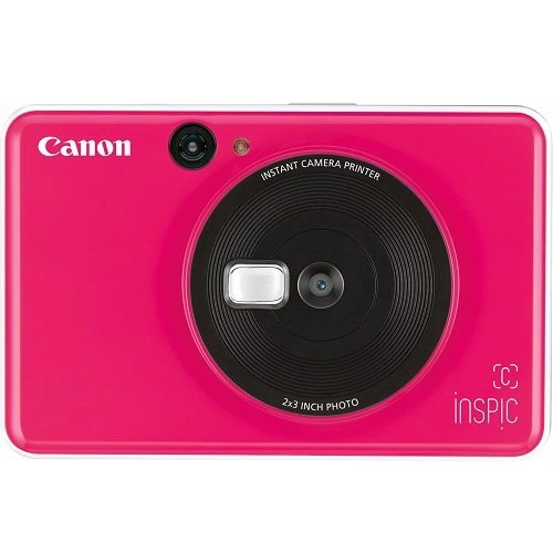 Canon Inspic C Bubble Gum Pink Camera & Mini Photo Printer