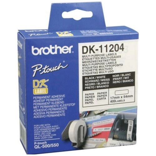 Brother DK-11204 Black on White (Genuine)