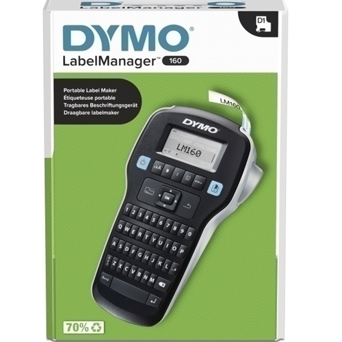DYMO LabelManager 160P Black Handheld Thermal Transfer Label Maker