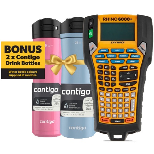 DYMO Rhino 6000 Industrial Thermal Transfer Label Maker & Contigo Kit DYMO Rhino 6000 Industrial Thermal Transfer Label Maker & Contigo Kit