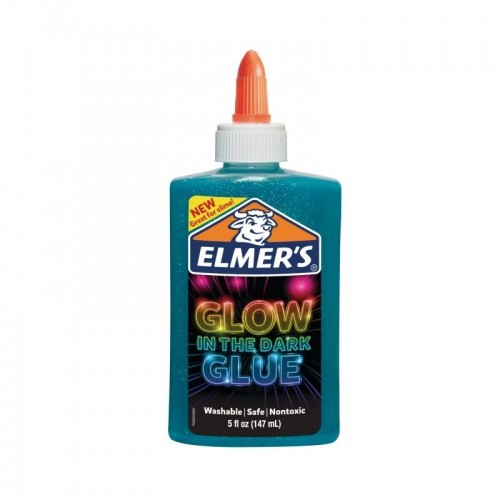 Elmer's Glow in the Dark Glue - 147ml - Blue - Box of 3 Elmer's Glow in the Dark Glue - 147ml - Blue - Box of 3
