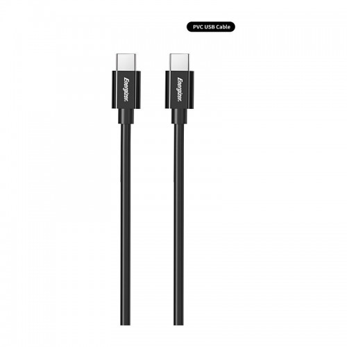 Energizer 2m TPE USB-C / USB-C Cable - Black Energizer 2m TPE USB-C / USB-C Cable - Black
