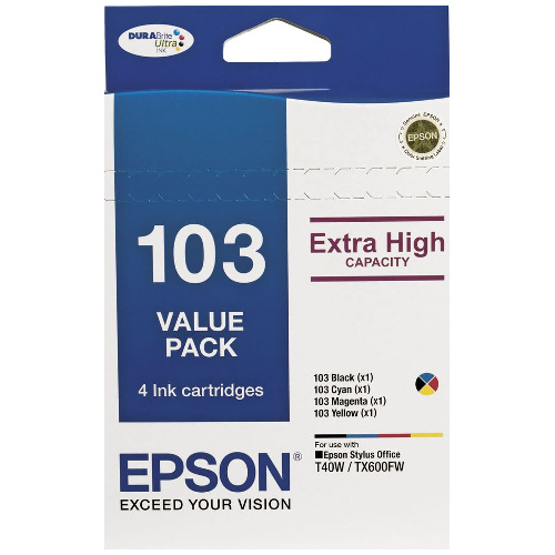 4 Pack Epson 103 Genuine Ink Cartridge Value Pack | Ink Depot