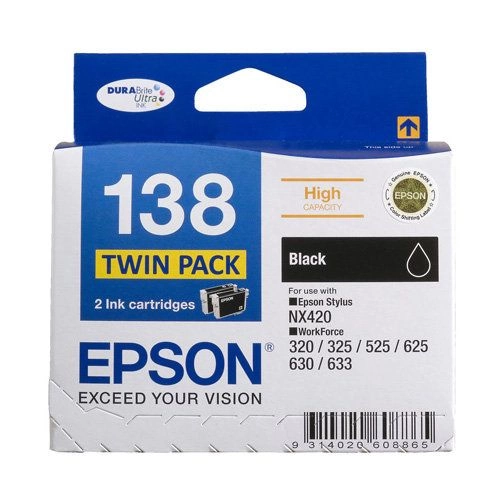 Epson 138 2 Pack Bundle (Genuine)