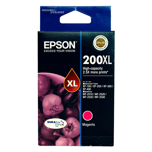 Epson 200XL Magenta High Yield Genuine Ink Cartridge (C13T201392)