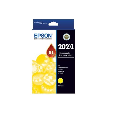 Epson 202XL Yellow High Yield Genuine Ink Cartridge (C13T02P492)