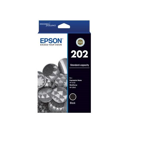 Epson 202 Black Genuine Ink Cartridge (C13T02N192)