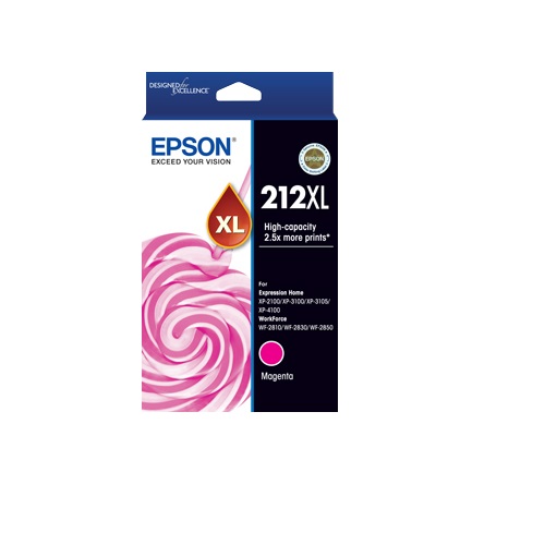 Epson 212XL Magenta High Yield Genuine Ink Cartridge (C13T02X392)