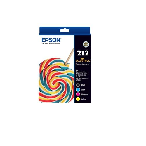 4 Pack Epson 212 Genuine Ink Cartridges (C13T02R692)
