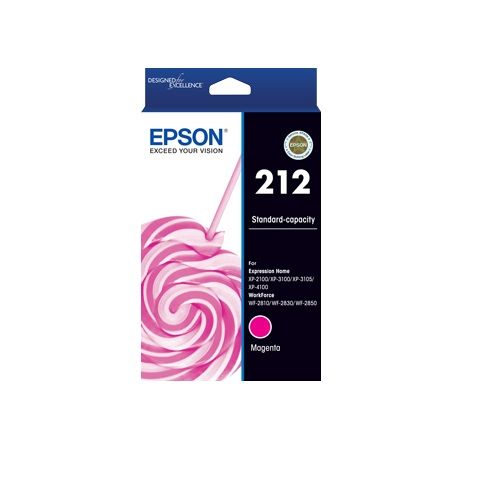 Epson 212 Magenta Genuine Ink Cartridge (C13T02R392)