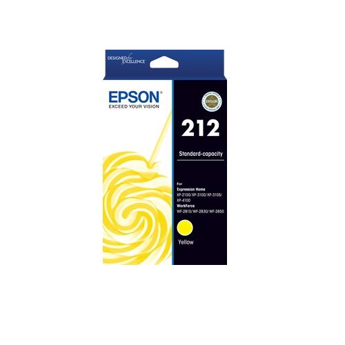 Epson 212 Yellow Genuine Ink Cartridge (C13T02R492)