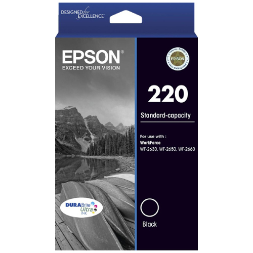 Epson 220 Black Genuine Ink Cartridge (C13T293192)