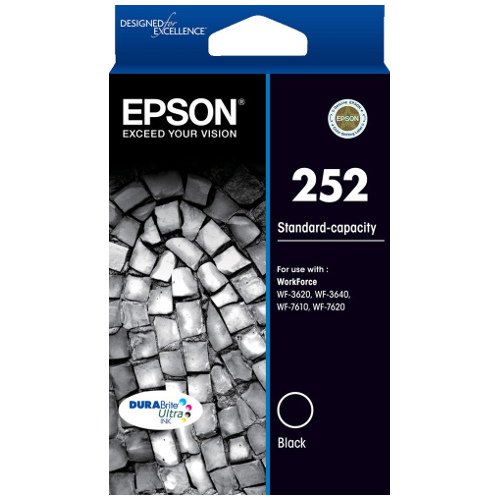 Epson 252 Black Genuine Ink Cartridge (C13T252192)