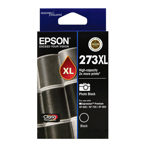 Epson 273XL Photo Black High Yield Genuine Ink Cartridge (C13T275192)