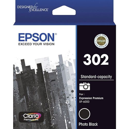 Epson 302 Photo Black Genuine Ink Cartridge