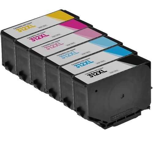 6 Pack Epson Compatible 312XL Ink Cartridges (C12T183192-692)