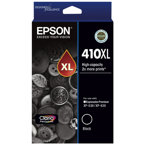 Epson 410XL Photo Black High Yield Genuine Ink Cartridge